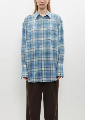 Airy Wool Check Shirt