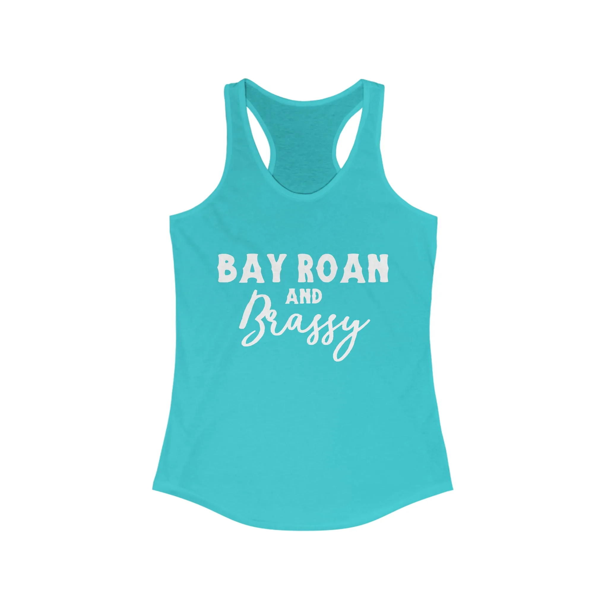 Bay Roan & Brassy  Racerback Tank