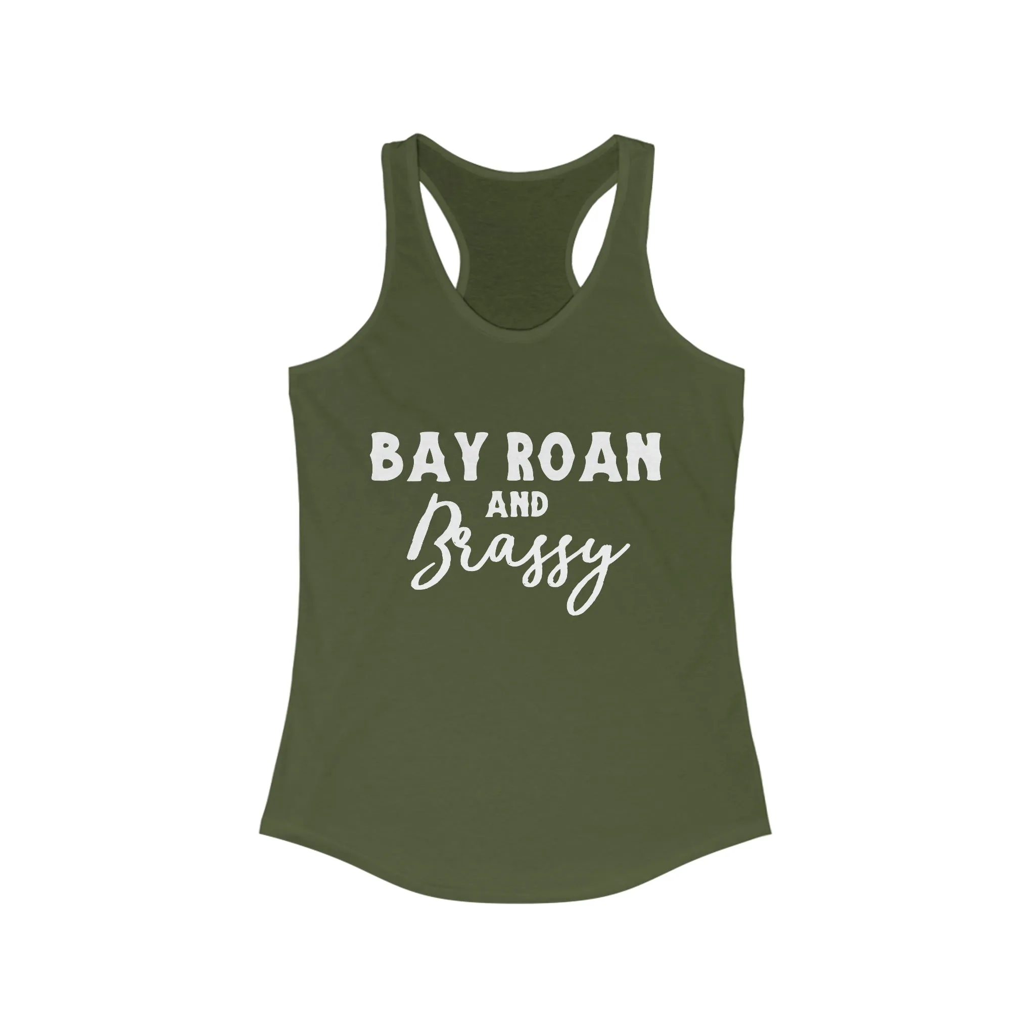 Bay Roan & Brassy  Racerback Tank