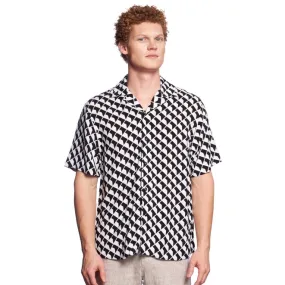 Box Cutter Relaxed Fit Short Sleeve Button Down Shirt