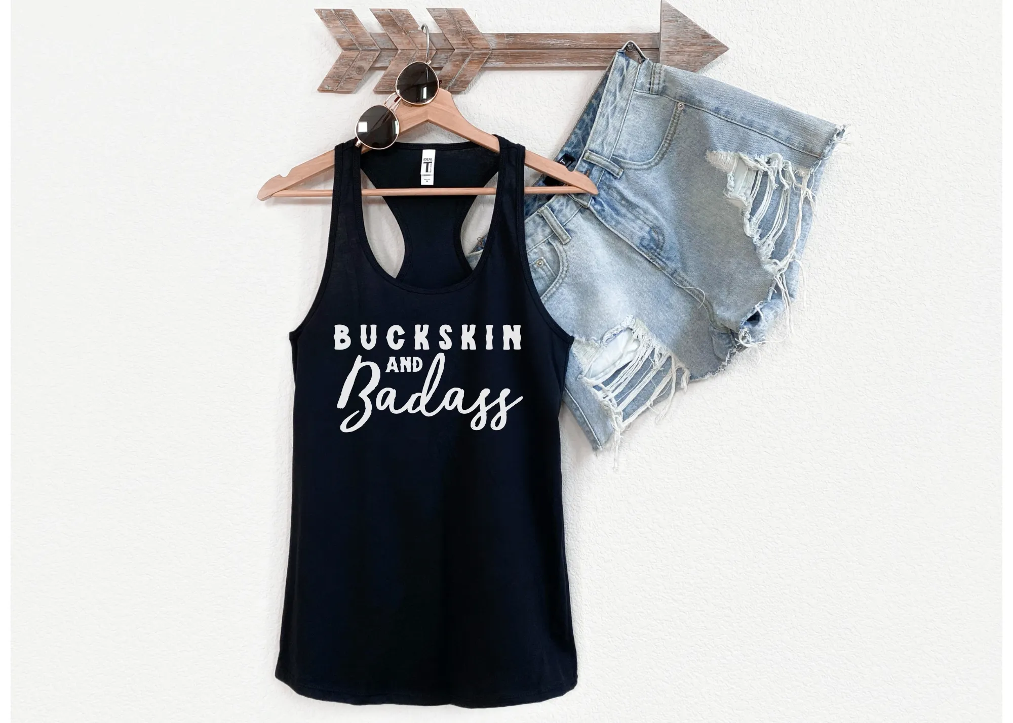 Buckskin & Badass Racerback Tank