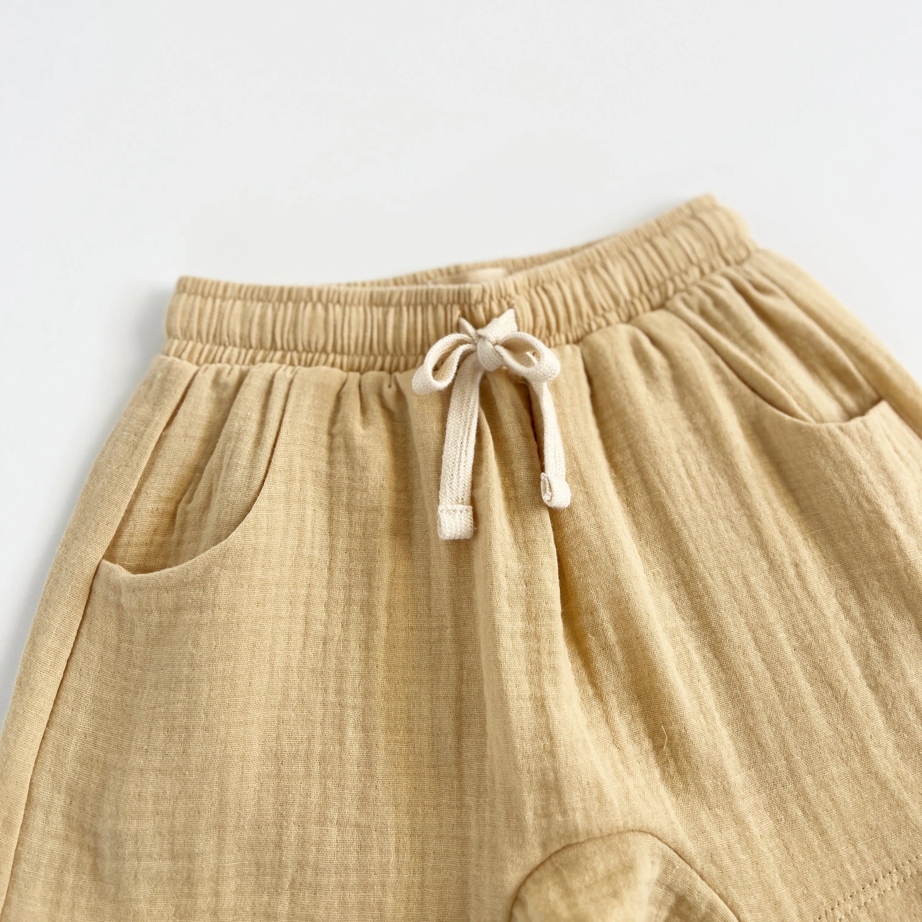 Buttermilk Muslin Shorts