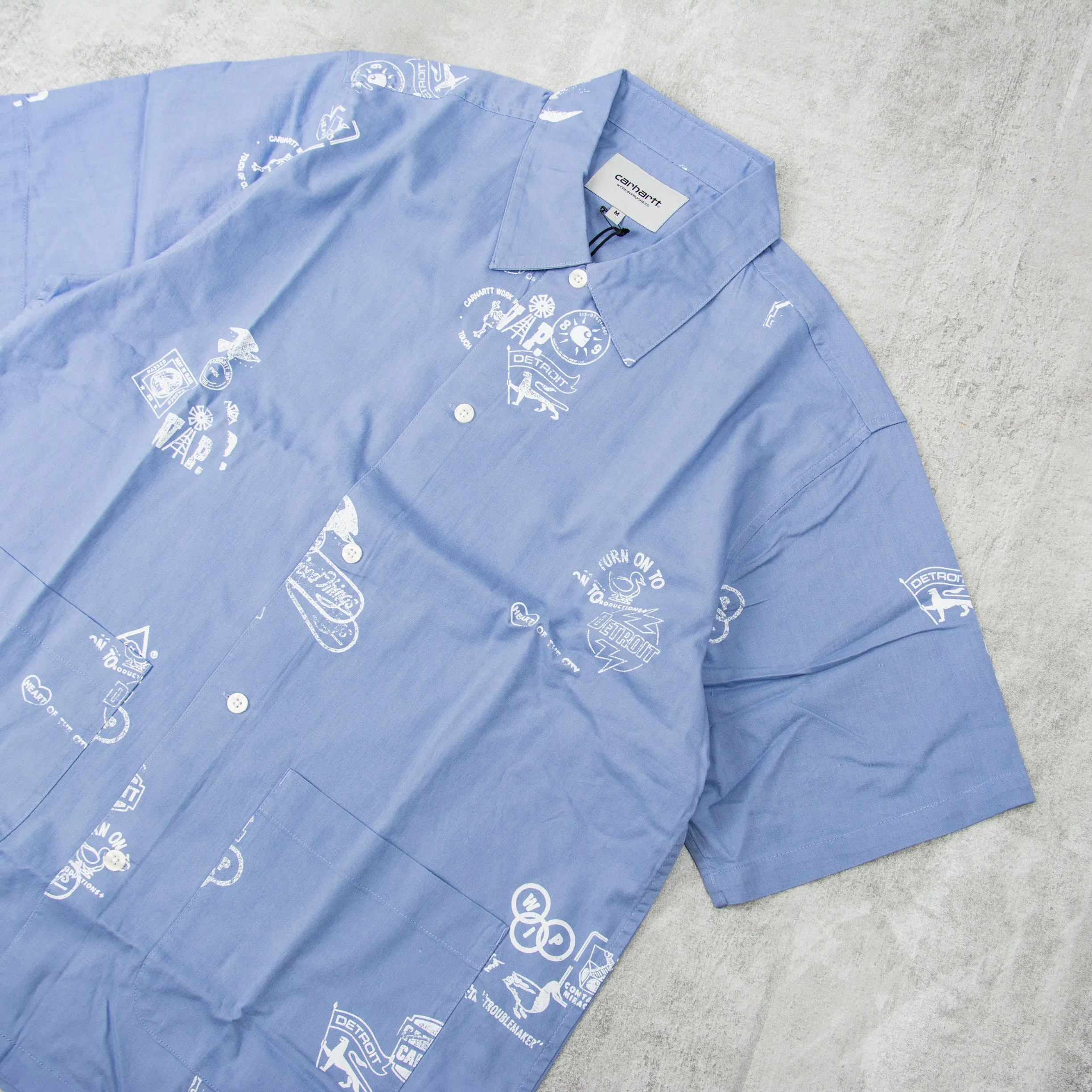 Carhartt WIP Stamp Shirt - Charm Blue