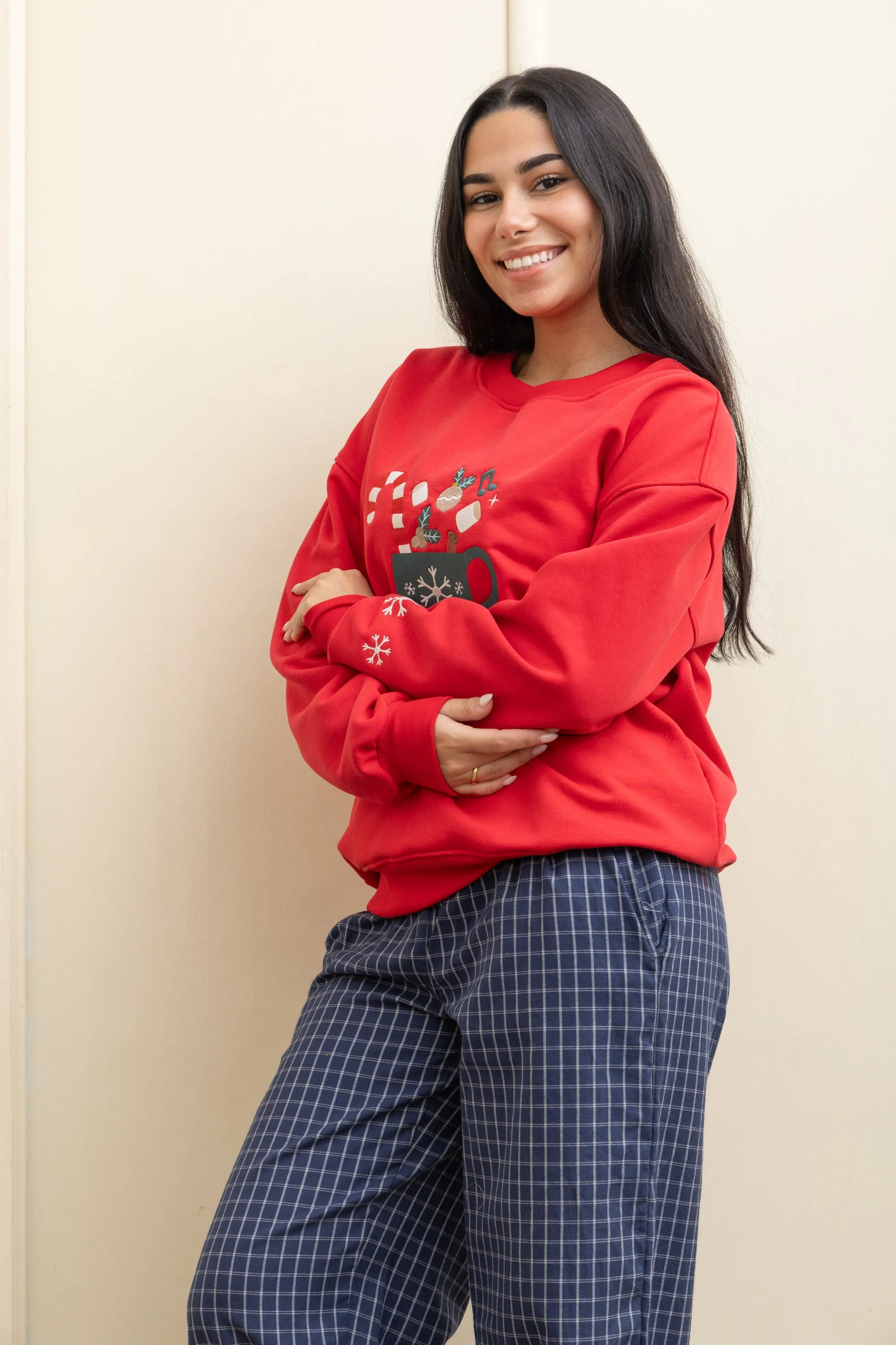 Christmas Checkered Pajama - Red