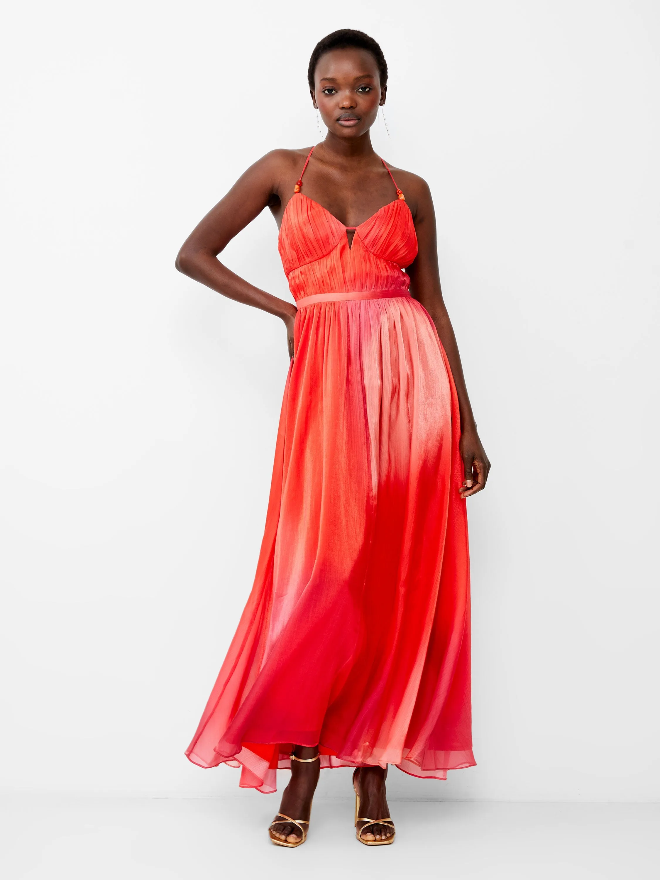 Darryl Hallie Crinkle Maxi Dress