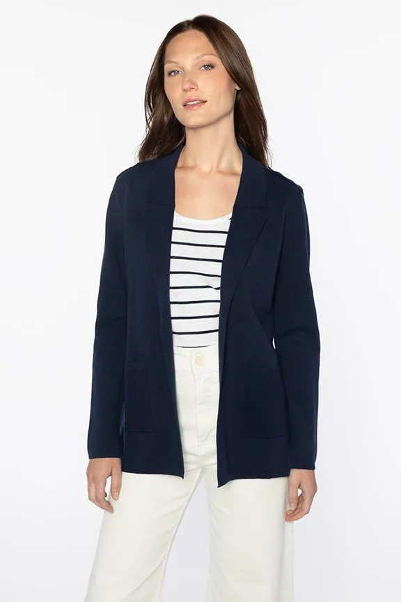 Easy Notch Collar Cardigan