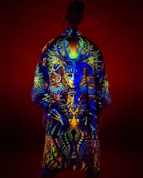 Festival Kimono | Psy Clothing | Burning Man Clothing | Swimsuit Coverup | UV Reactive Clothing | Gamuyan (KM)