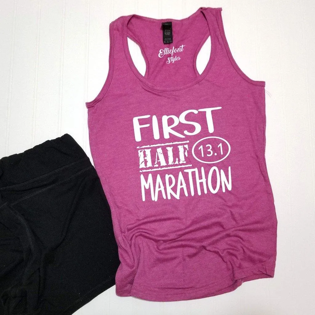 First Half Marathon 13.1 Race Shirt