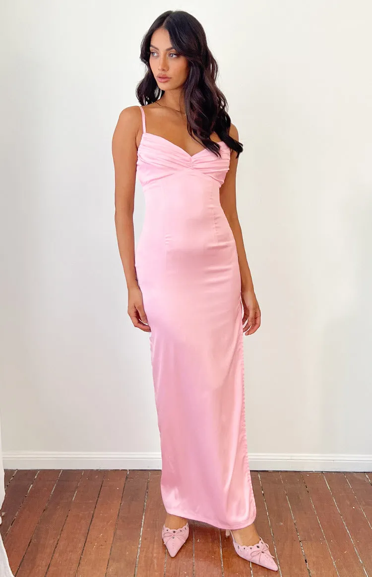 Honey Light Pink Maxi Dress