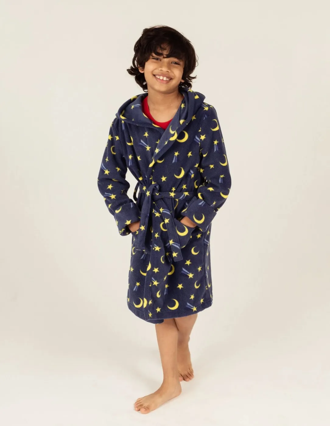 Kids Hooded Fleece Robes