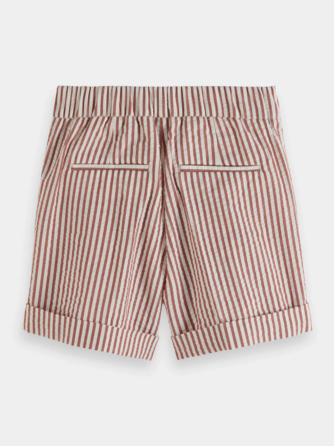 Kids - Striped seersucker shorts