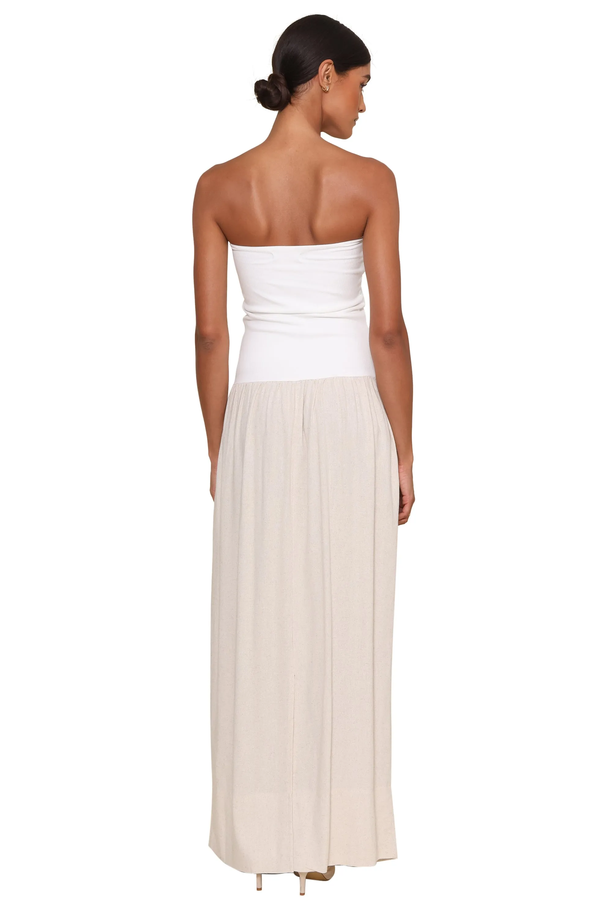 Lake Como Linen Ribbed Dress