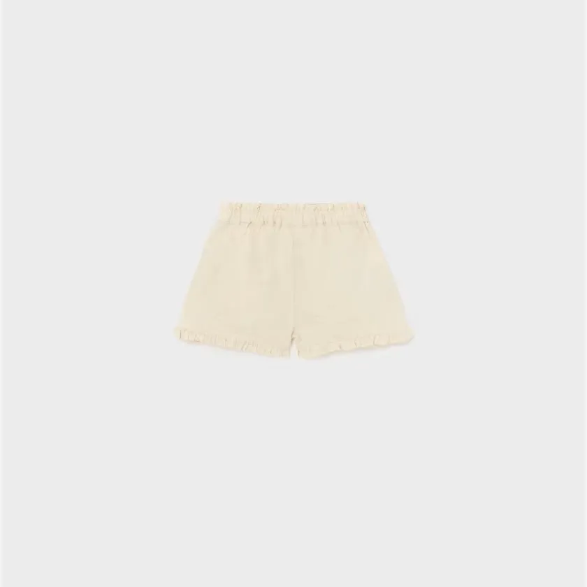 Linen Ruffle Shorts