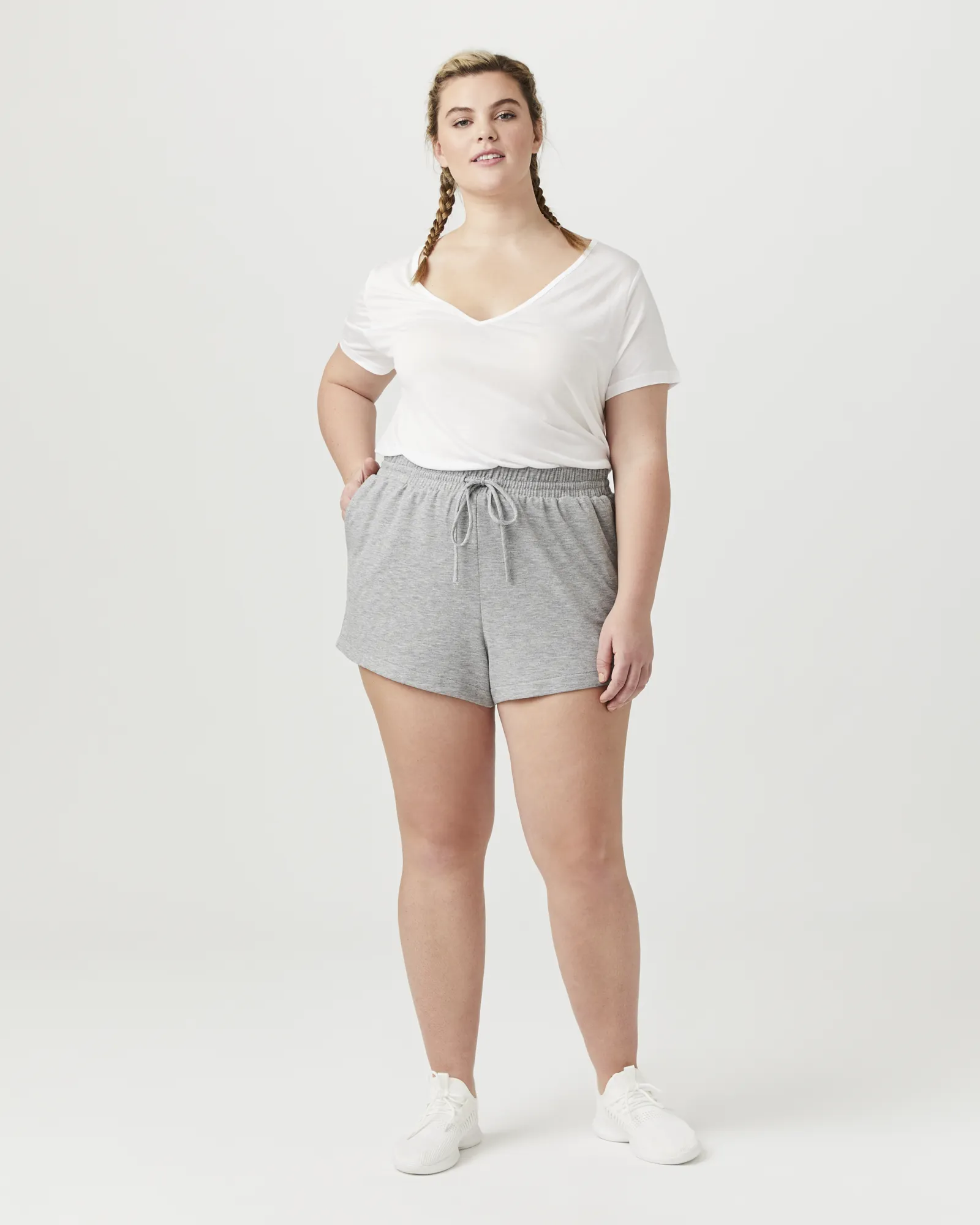 Lisa Lounge Shorts | Light Grey