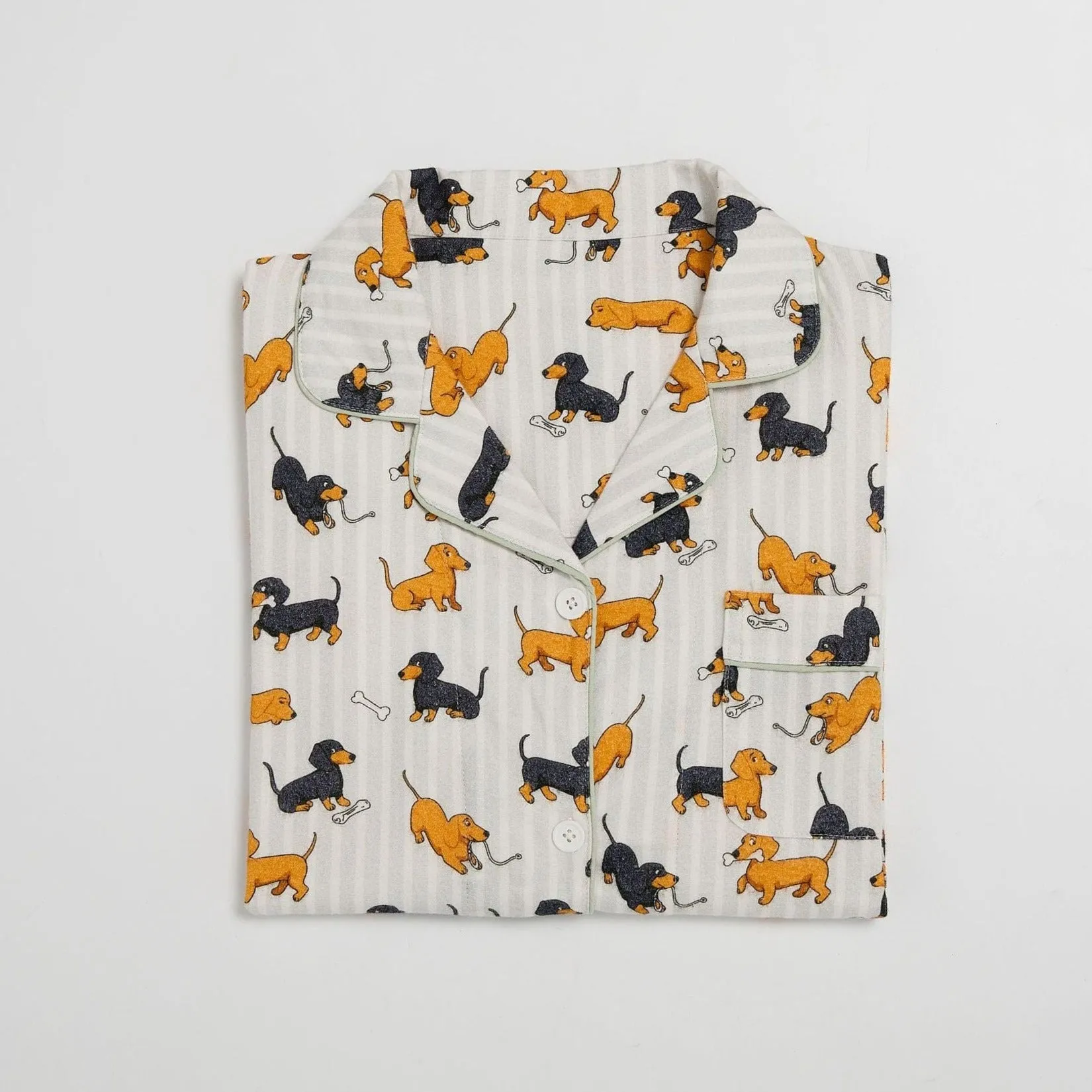 Matching Couples Dachshund Pajamas