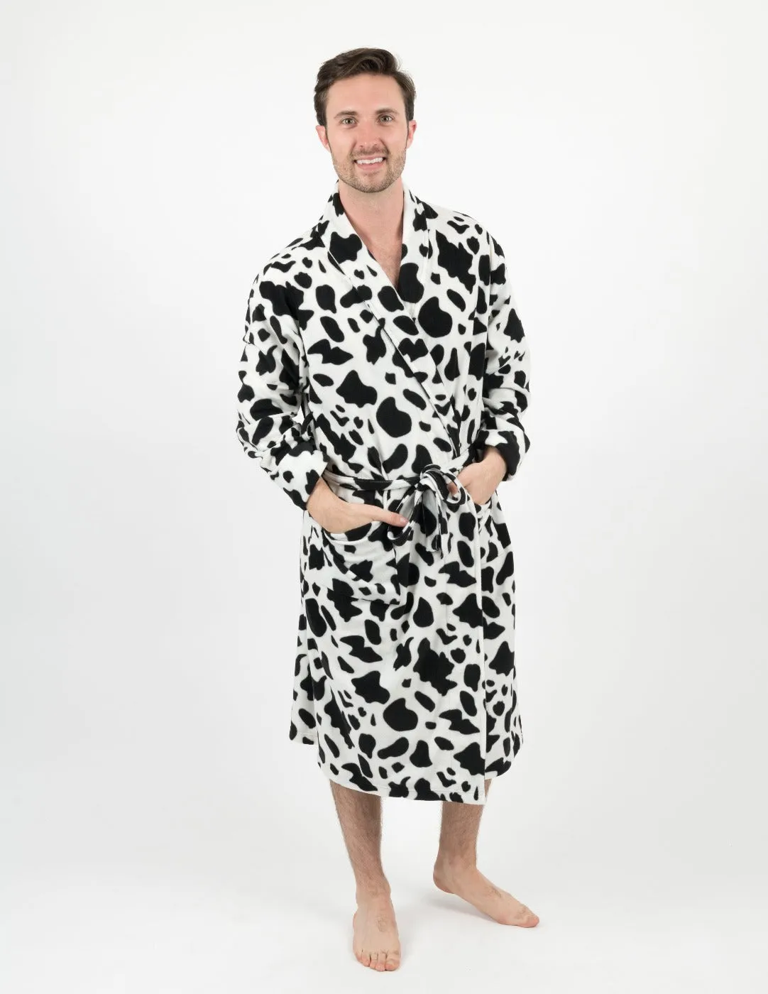 Men's Soft Micro Fleece Bathrobe