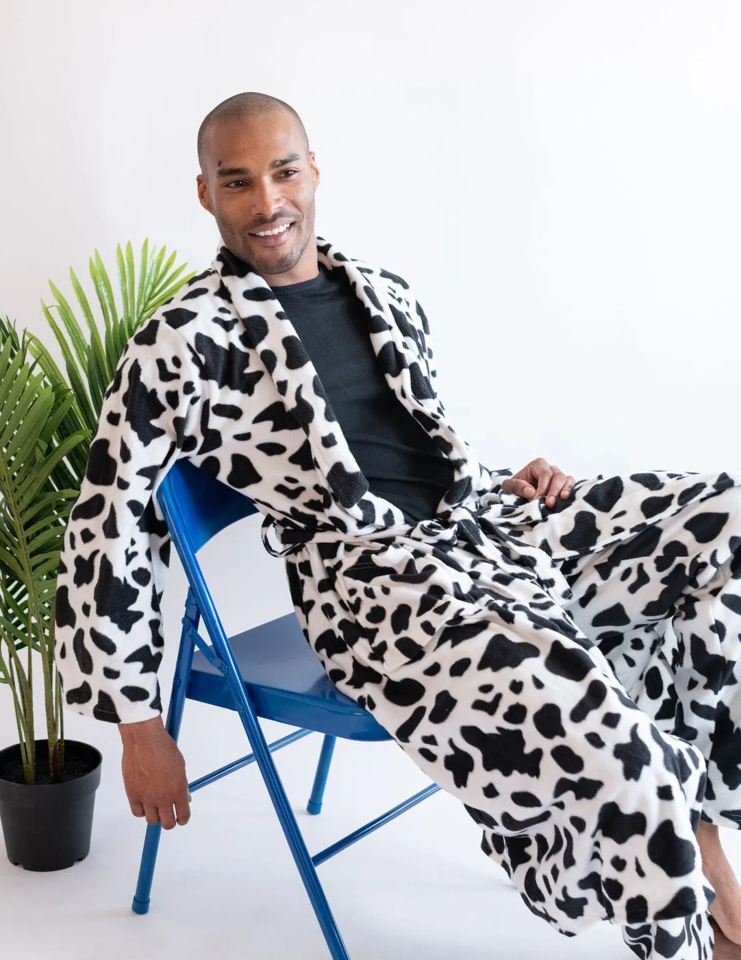 Men's Soft Micro Fleece Bathrobe