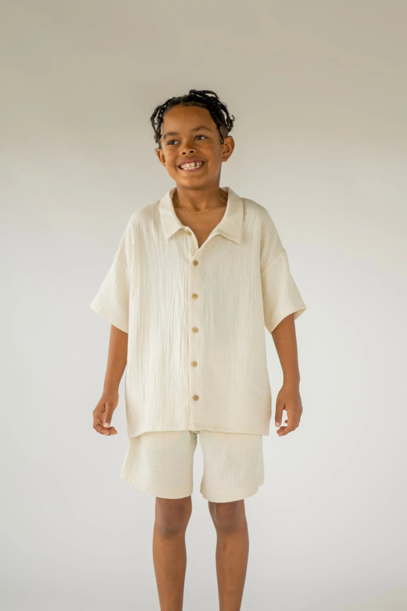 Milk Muslin Shorts