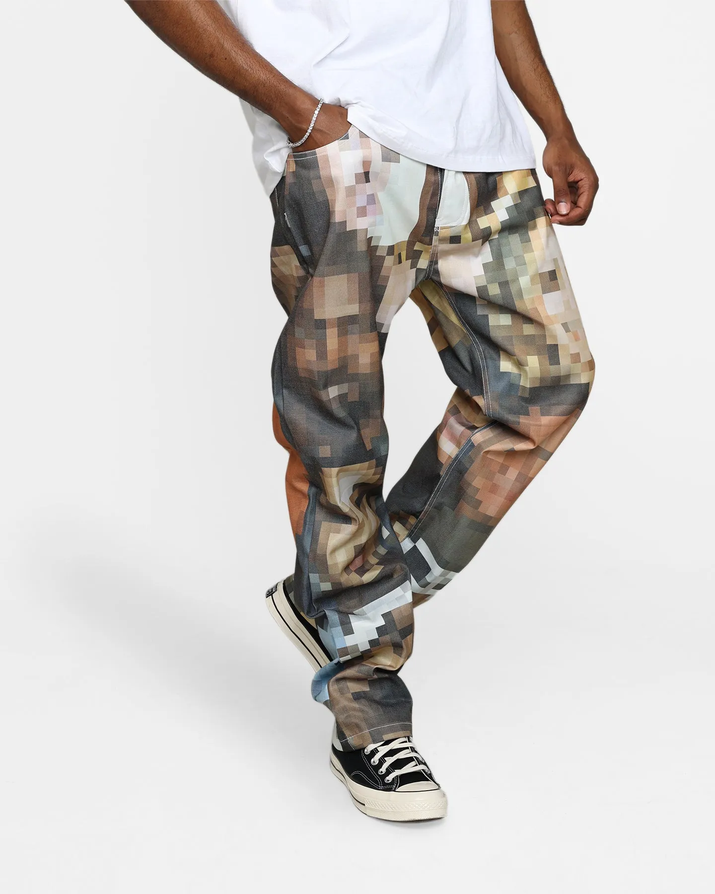 MNML V100 Pixel Denim Pants Multi