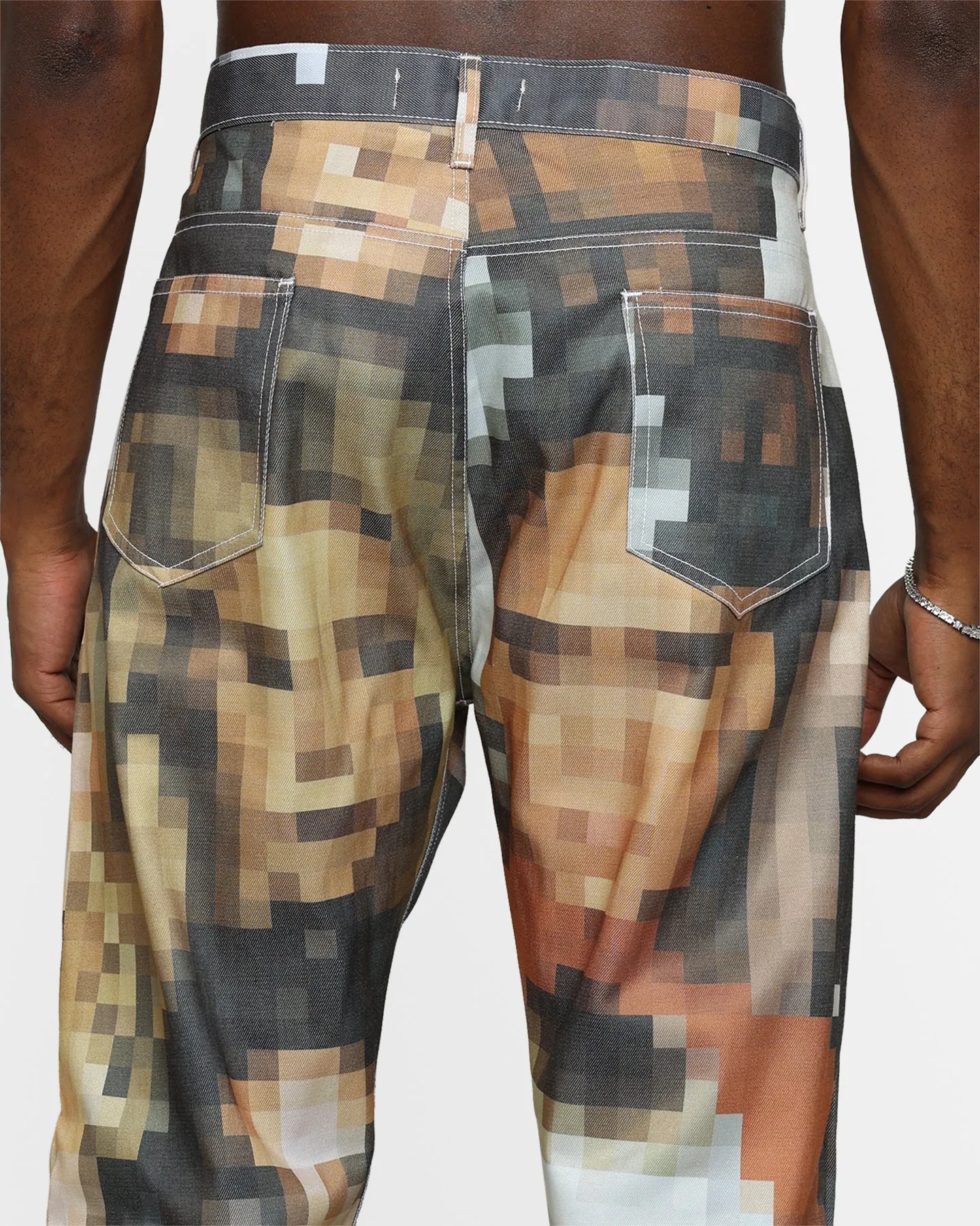 MNML V100 Pixel Denim Pants Multi