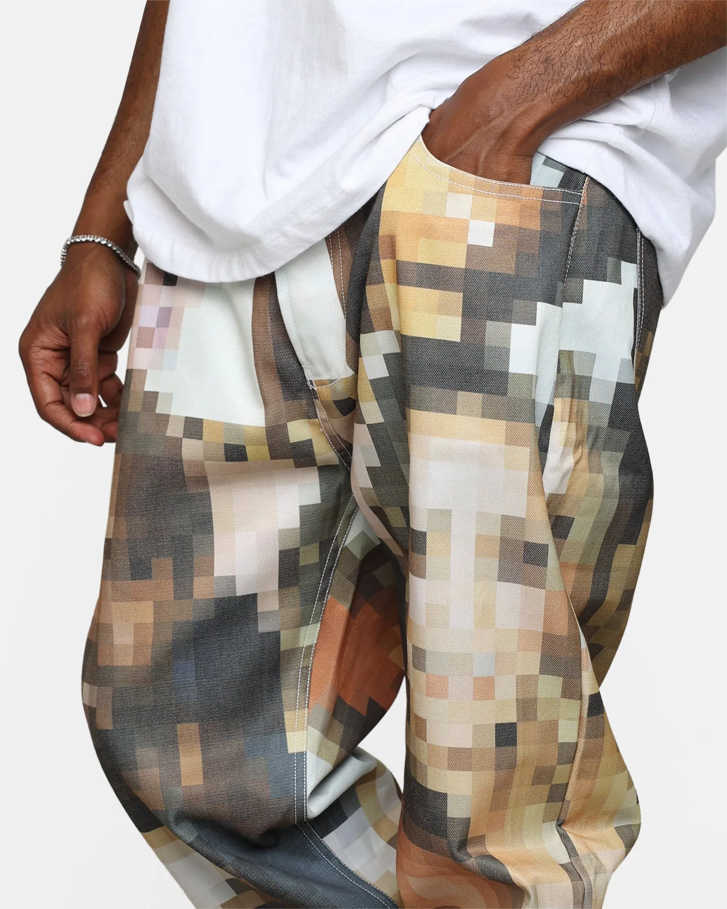 MNML V100 Pixel Denim Pants Multi