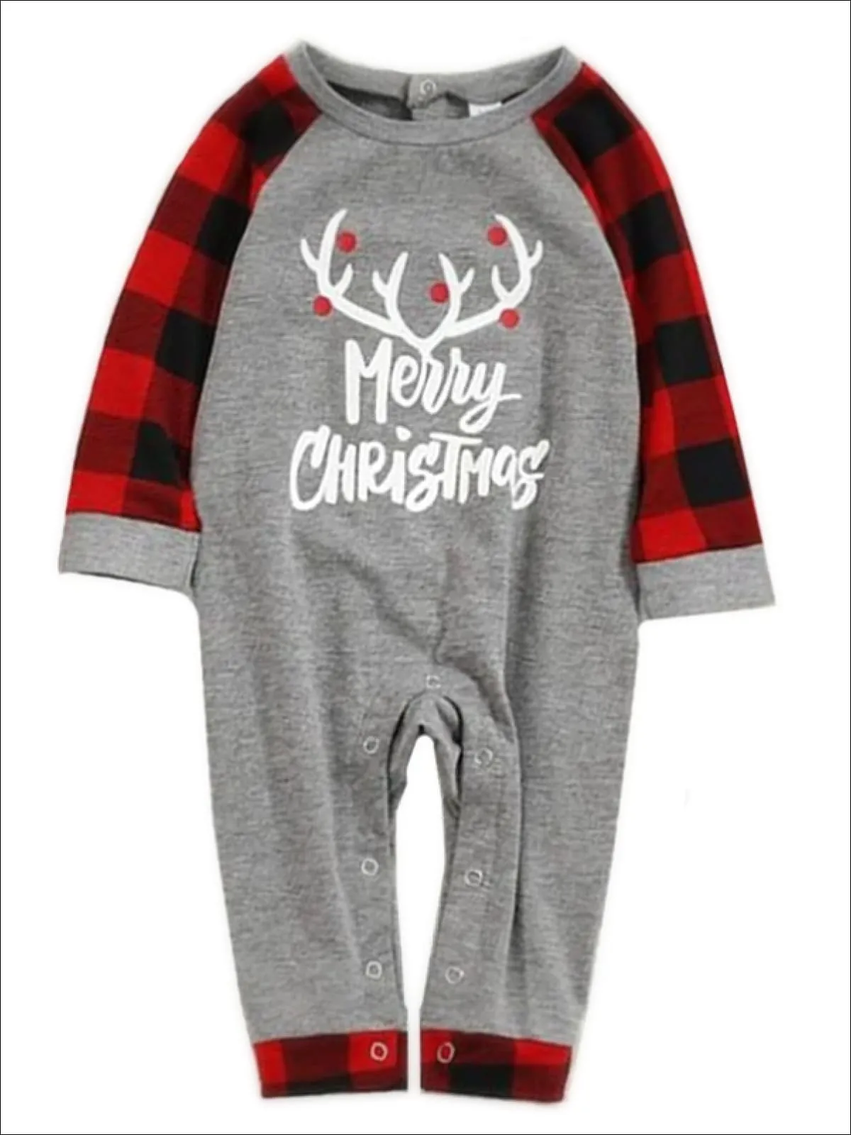 Mommy and Me Cozy Plaid Long Sleeve Holiday Pajamas