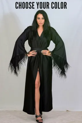 Monroe Feather Robes (CHOOSE YOUR COLOR)