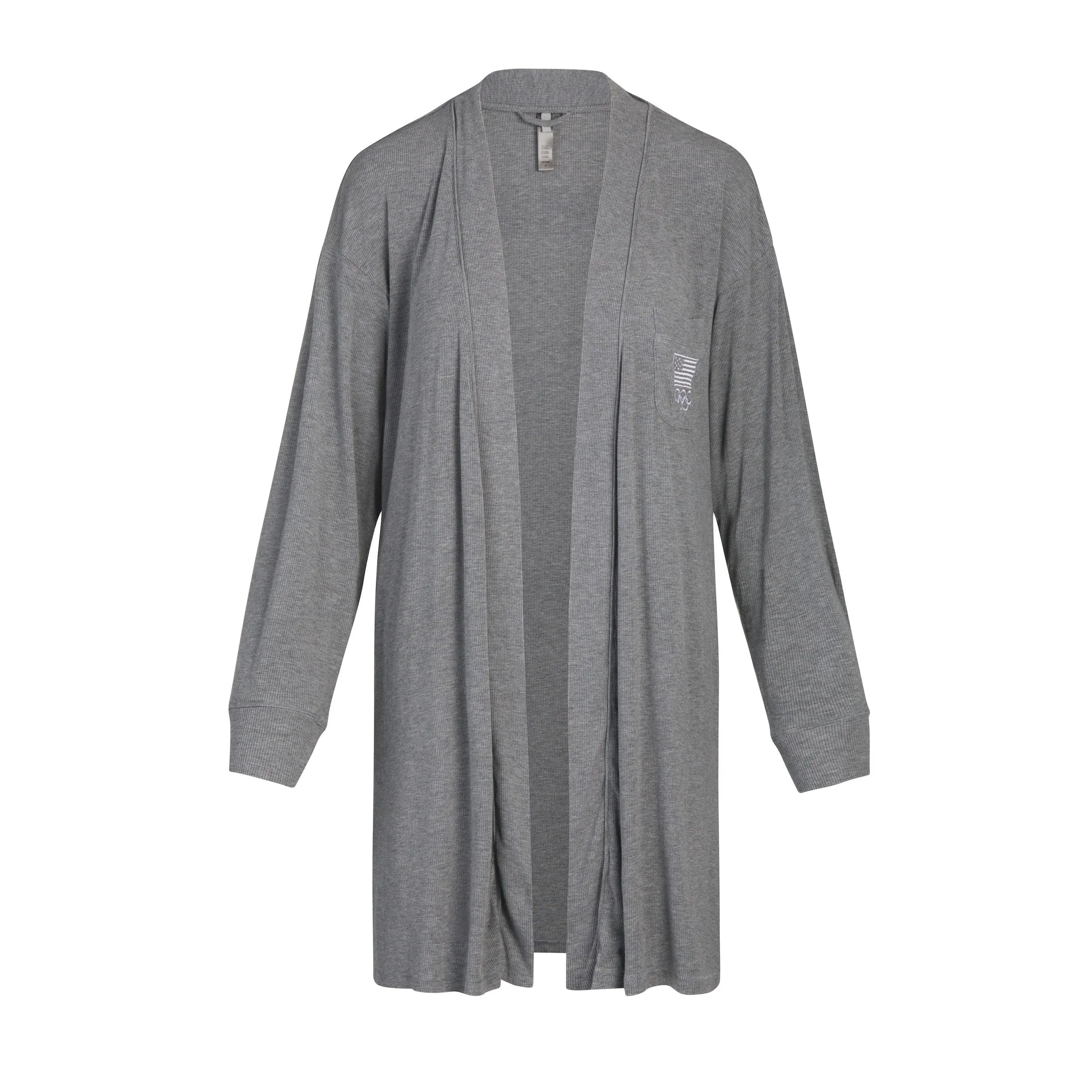 OLYMPIC CAPSULE RIB ROBE | HEATHER GREY