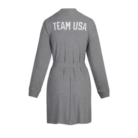 OLYMPIC CAPSULE RIB ROBE | HEATHER GREY