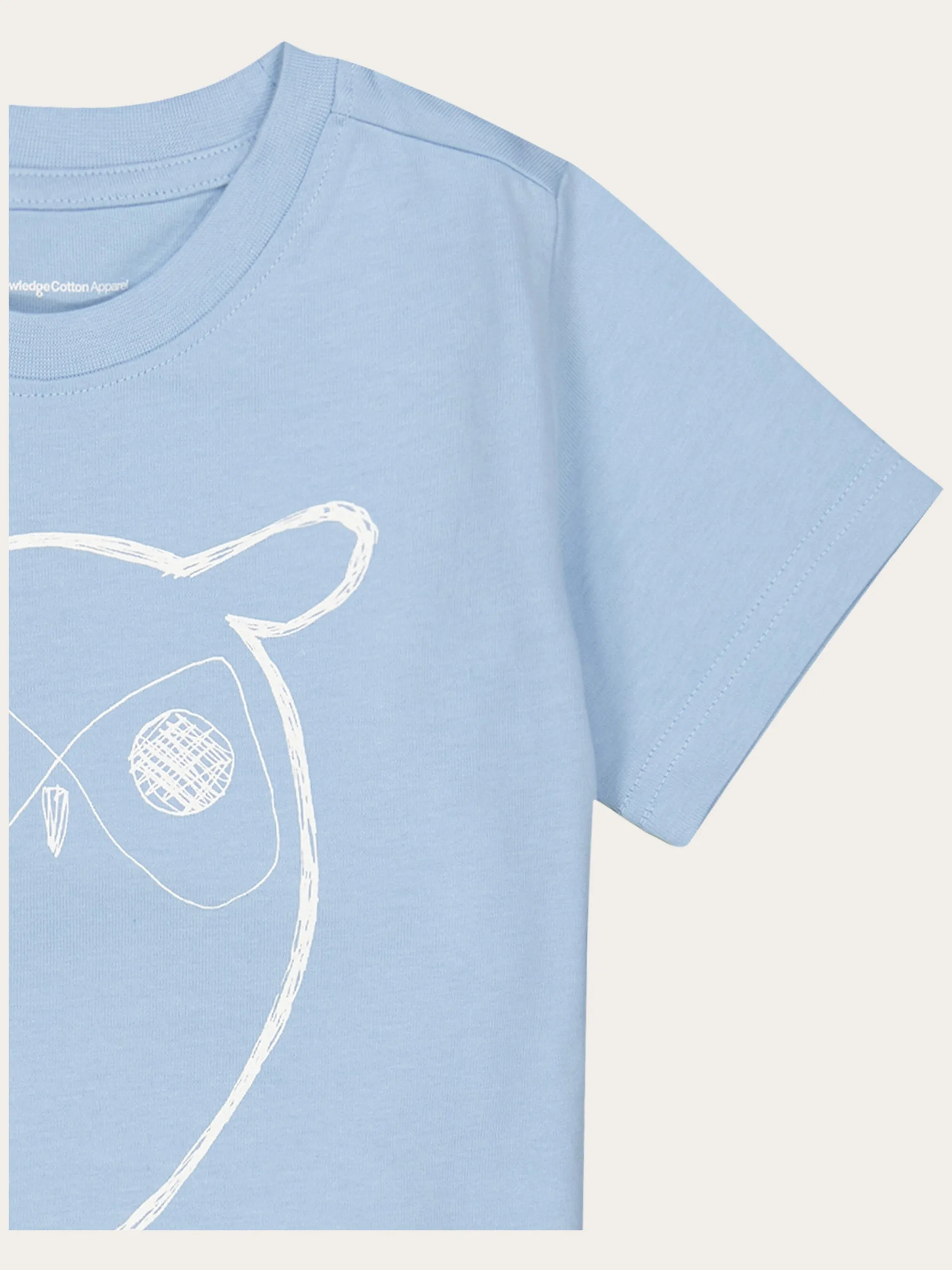 Owl t-shirt - Airy Blue