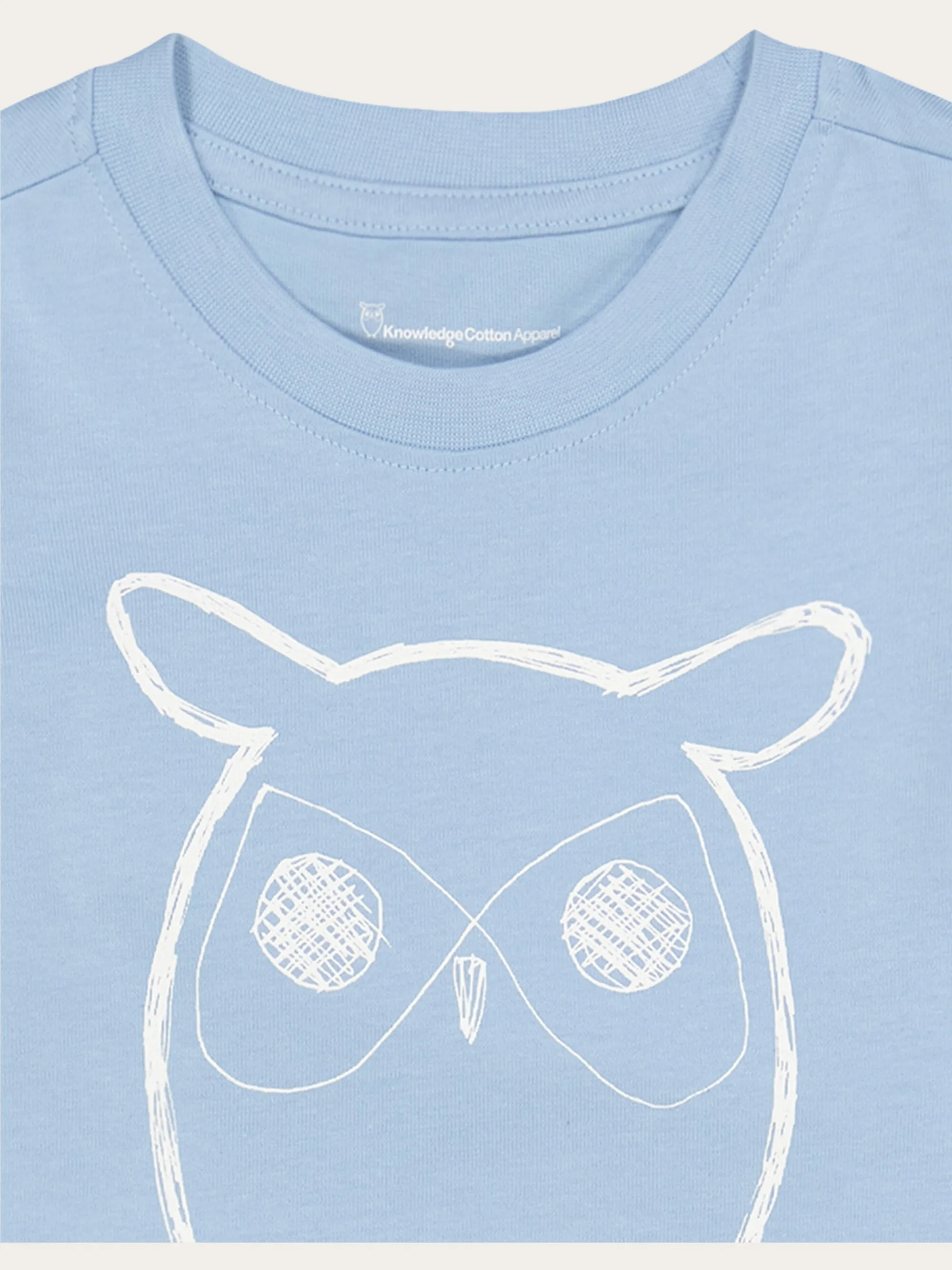 Owl t-shirt - Airy Blue