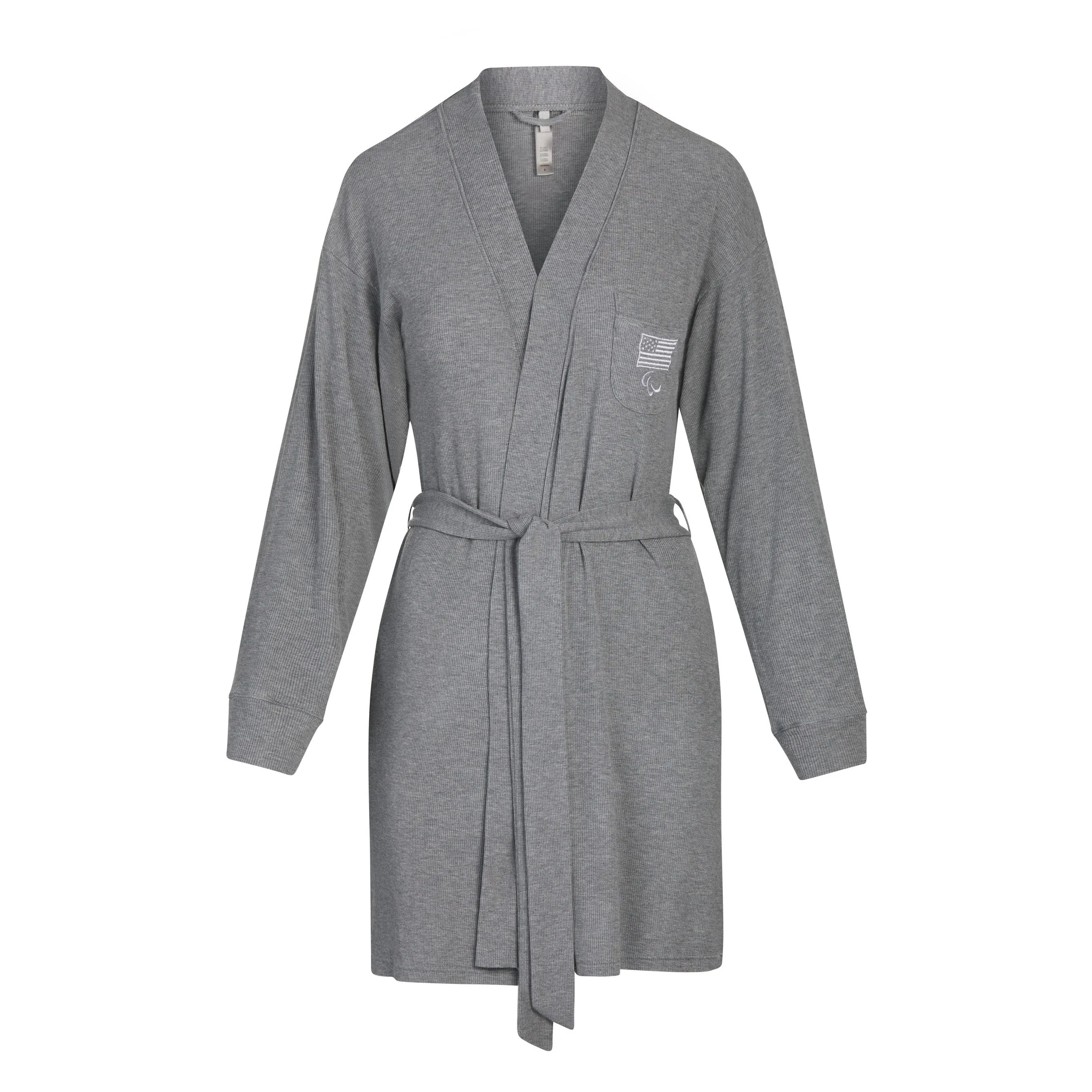 PARALYMPIC CAPSULE RIB ROBE | HEATHER GREY