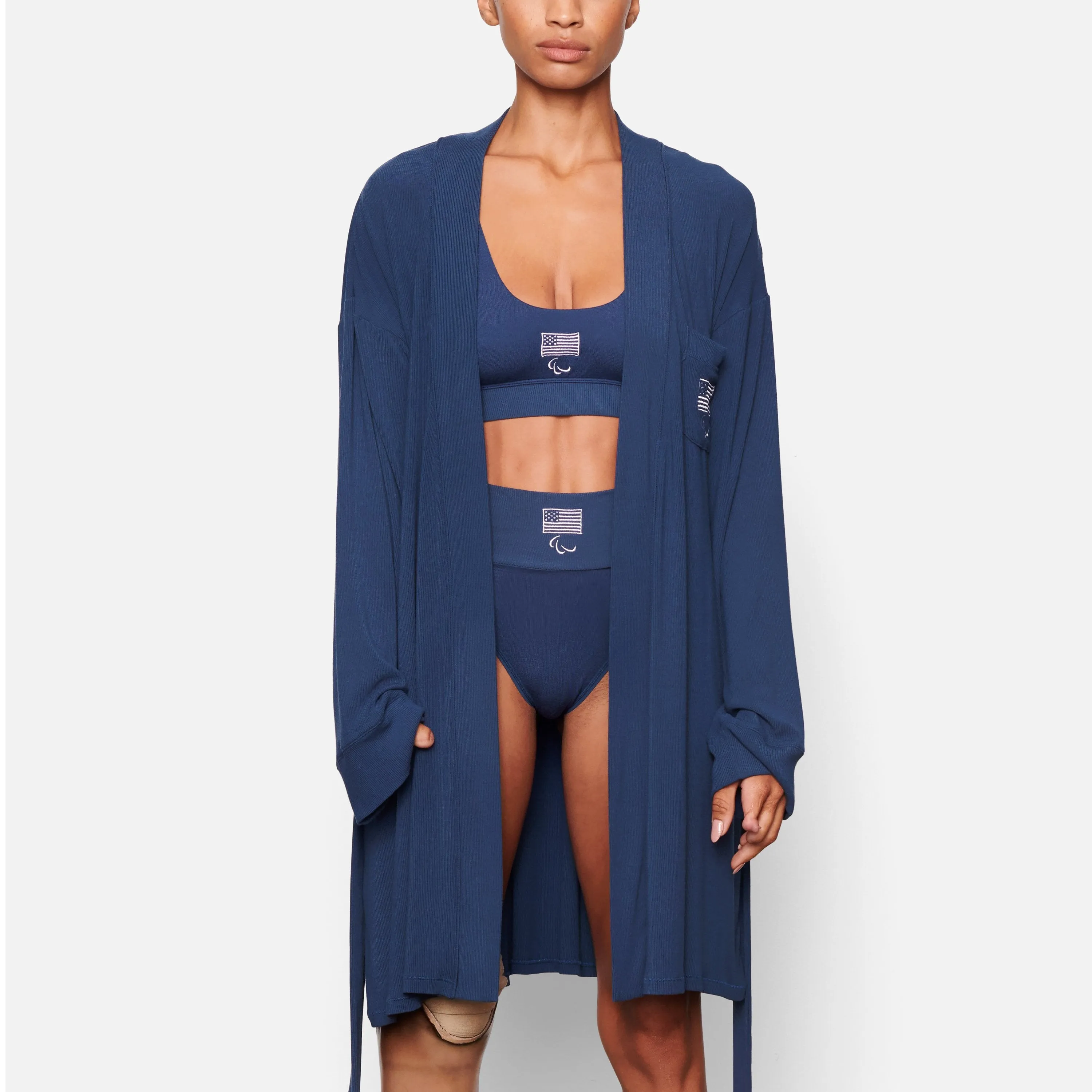 PARALYMPIC CAPSULE RIB ROBE | NAVY