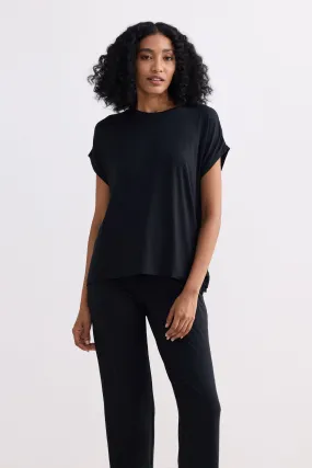 Relaxed Tee in Black