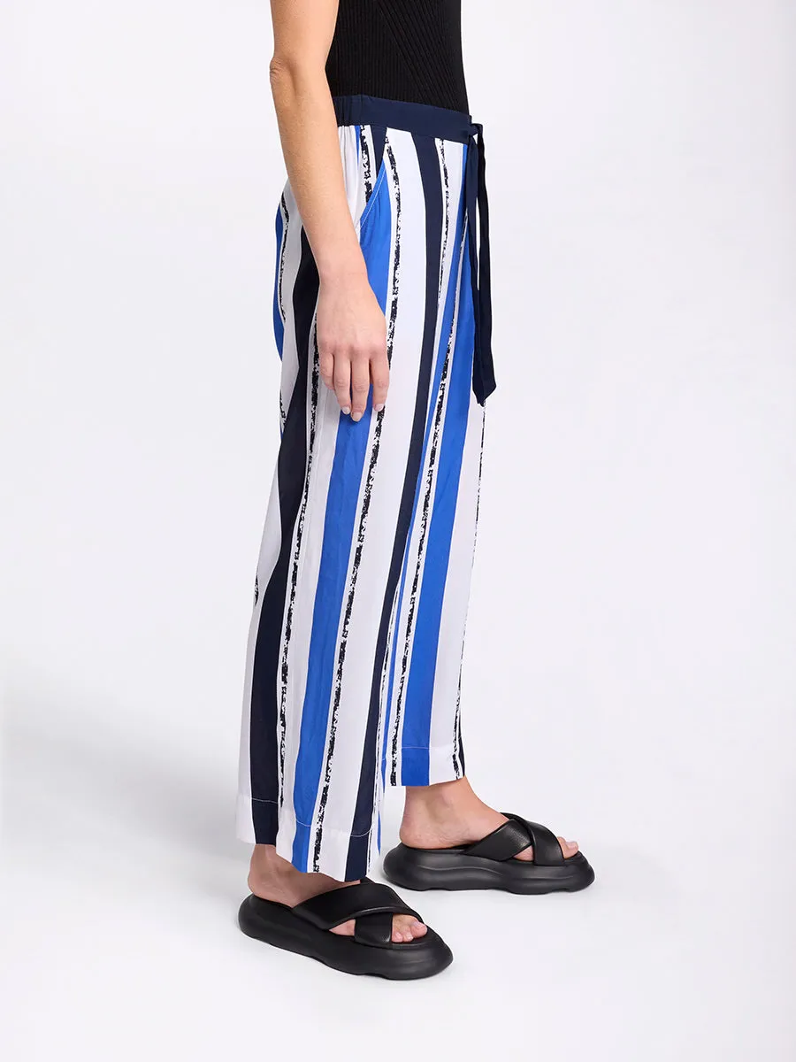 Relaxed Viscose Stripe Pant