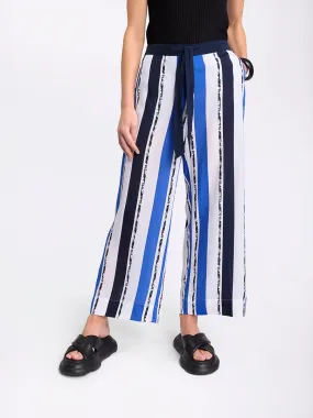 Relaxed Viscose Stripe Pant