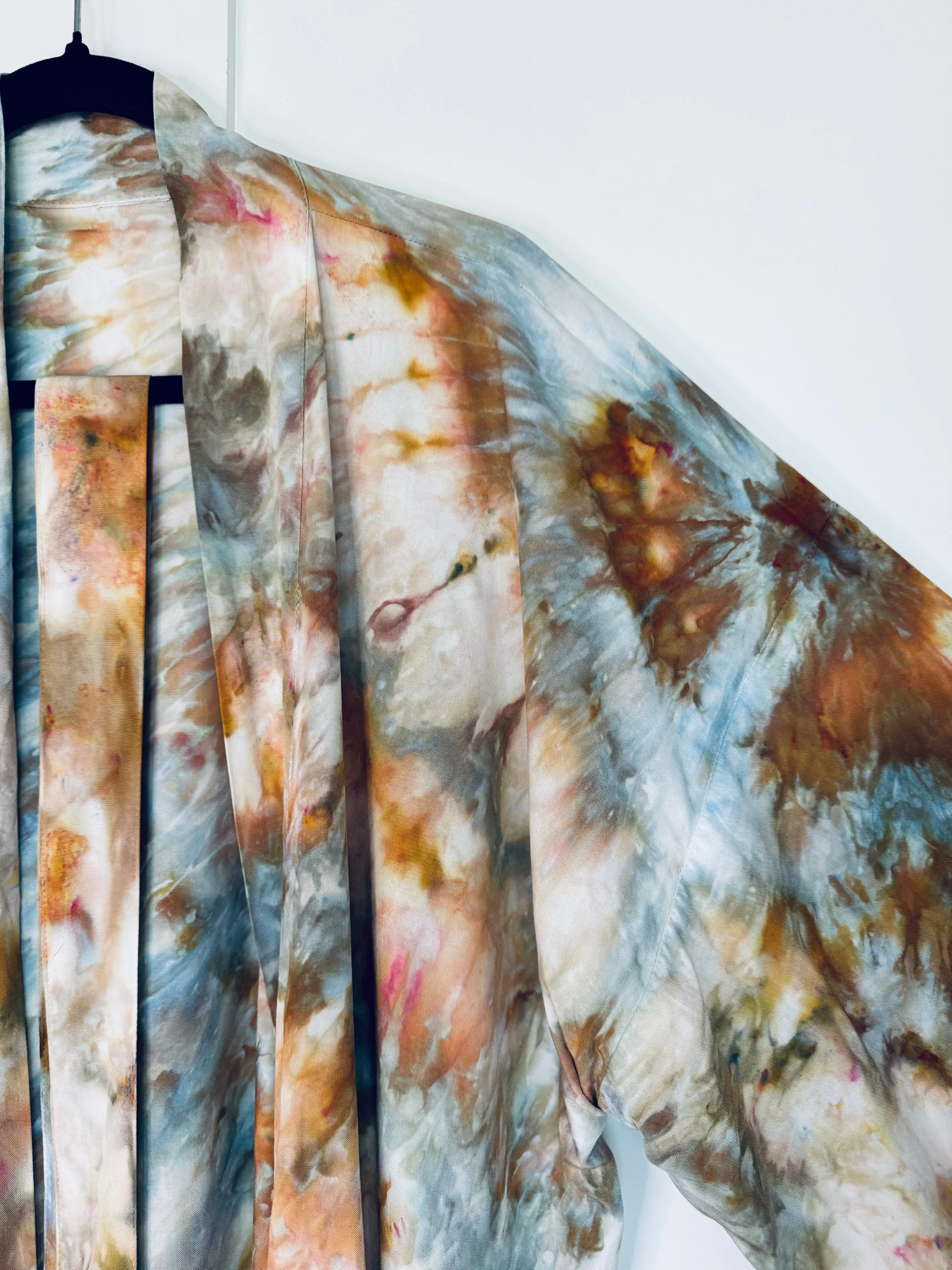 Seaside Ice Dye One Size Kimono Robe