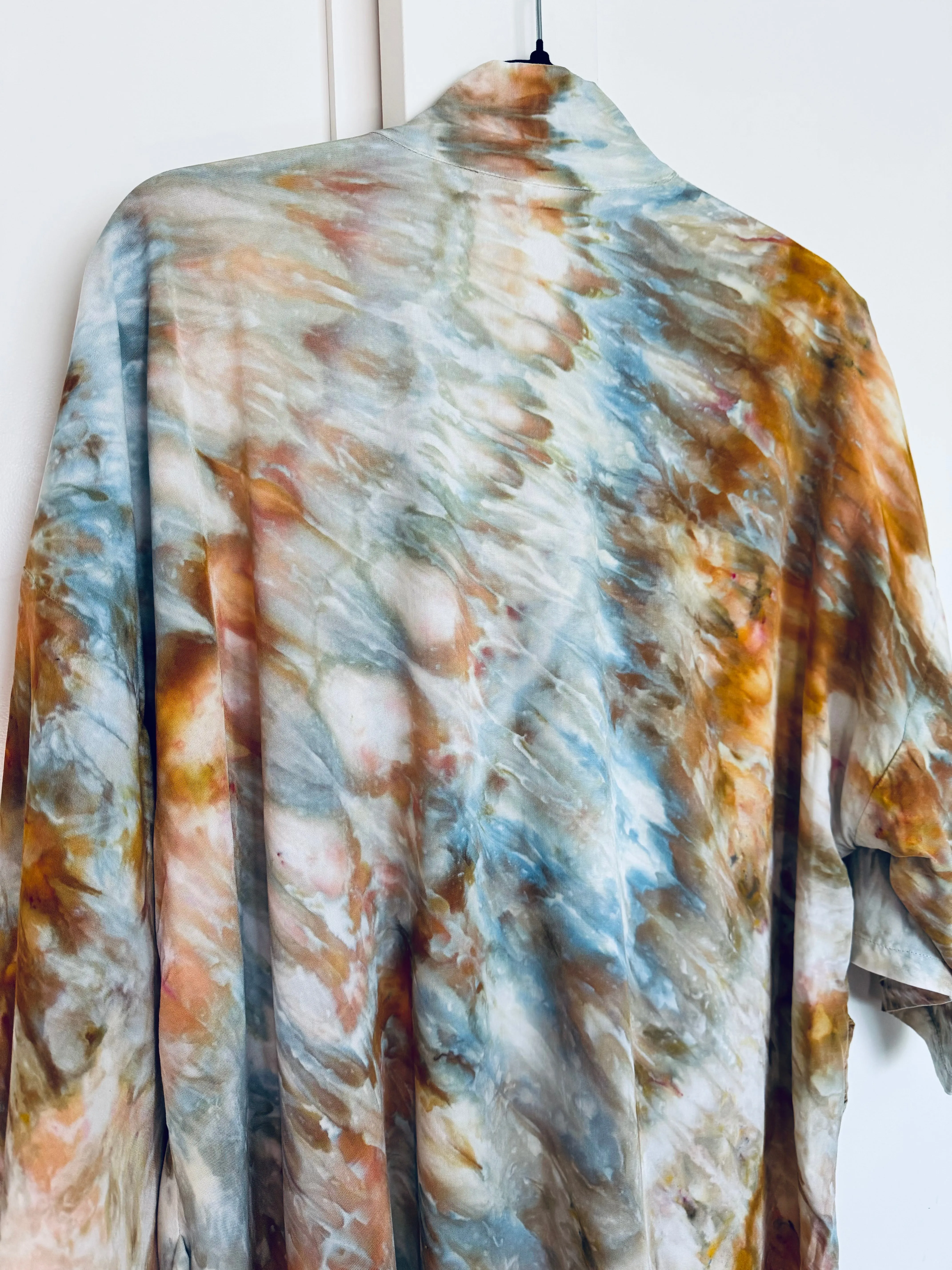 Seaside Ice Dye One Size Kimono Robe