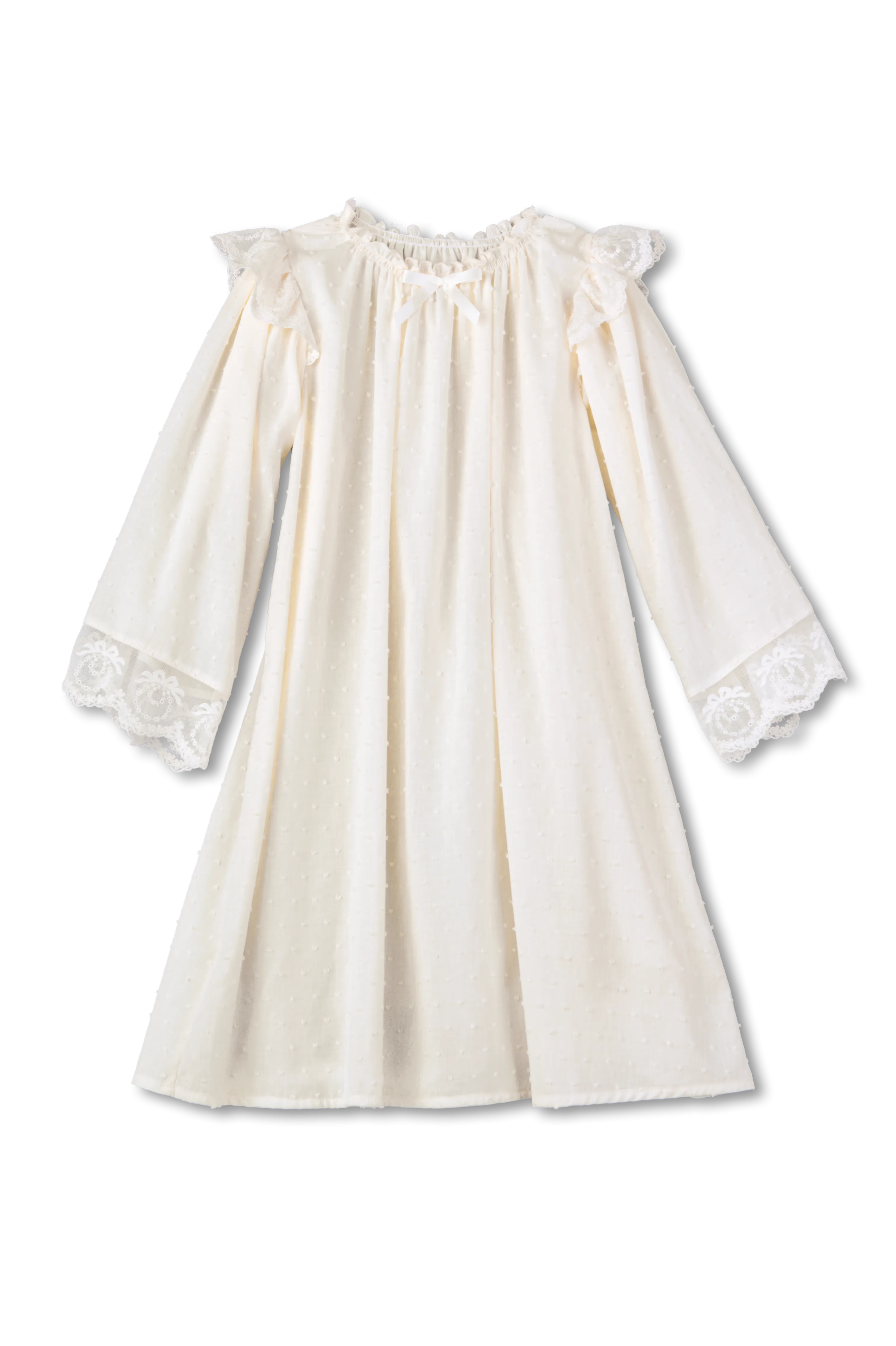 SUSANNA - CHILDREN'S COTTON NIGHTDRESS CREAM