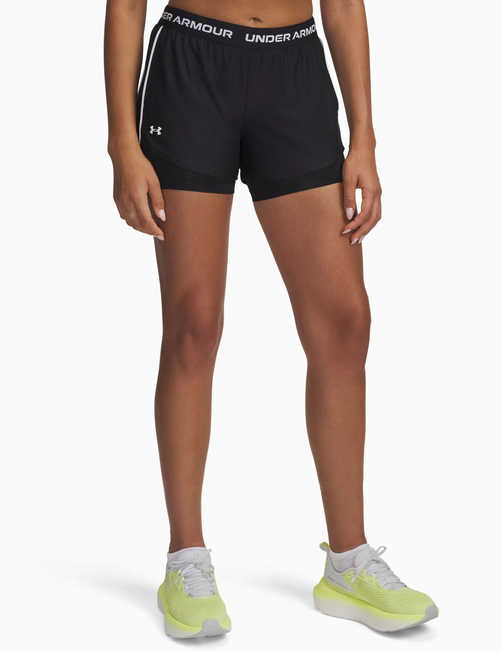 Tech Play Up 2-in-1 Shorts - Black/White