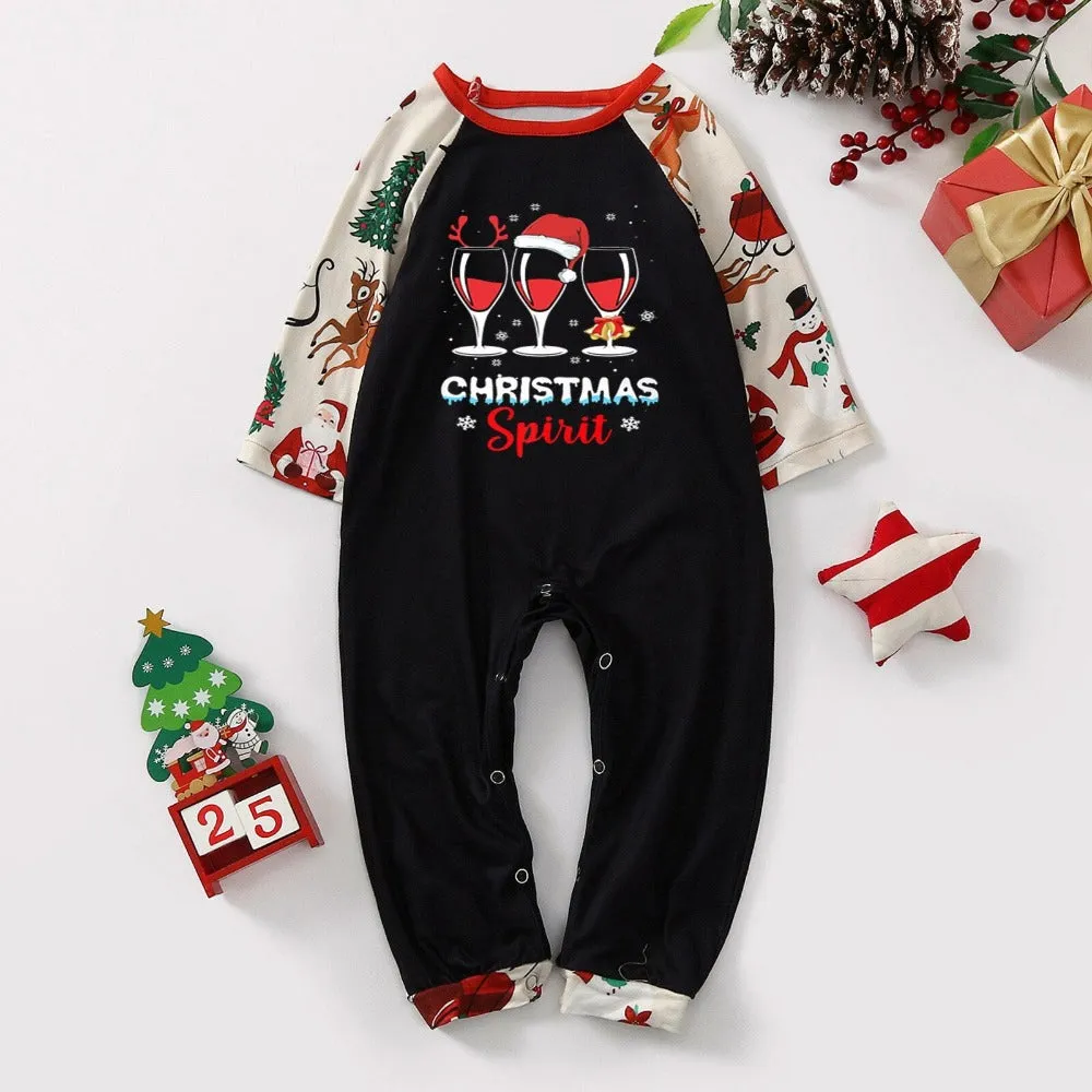 The Christmas Wine Family Pajama Set