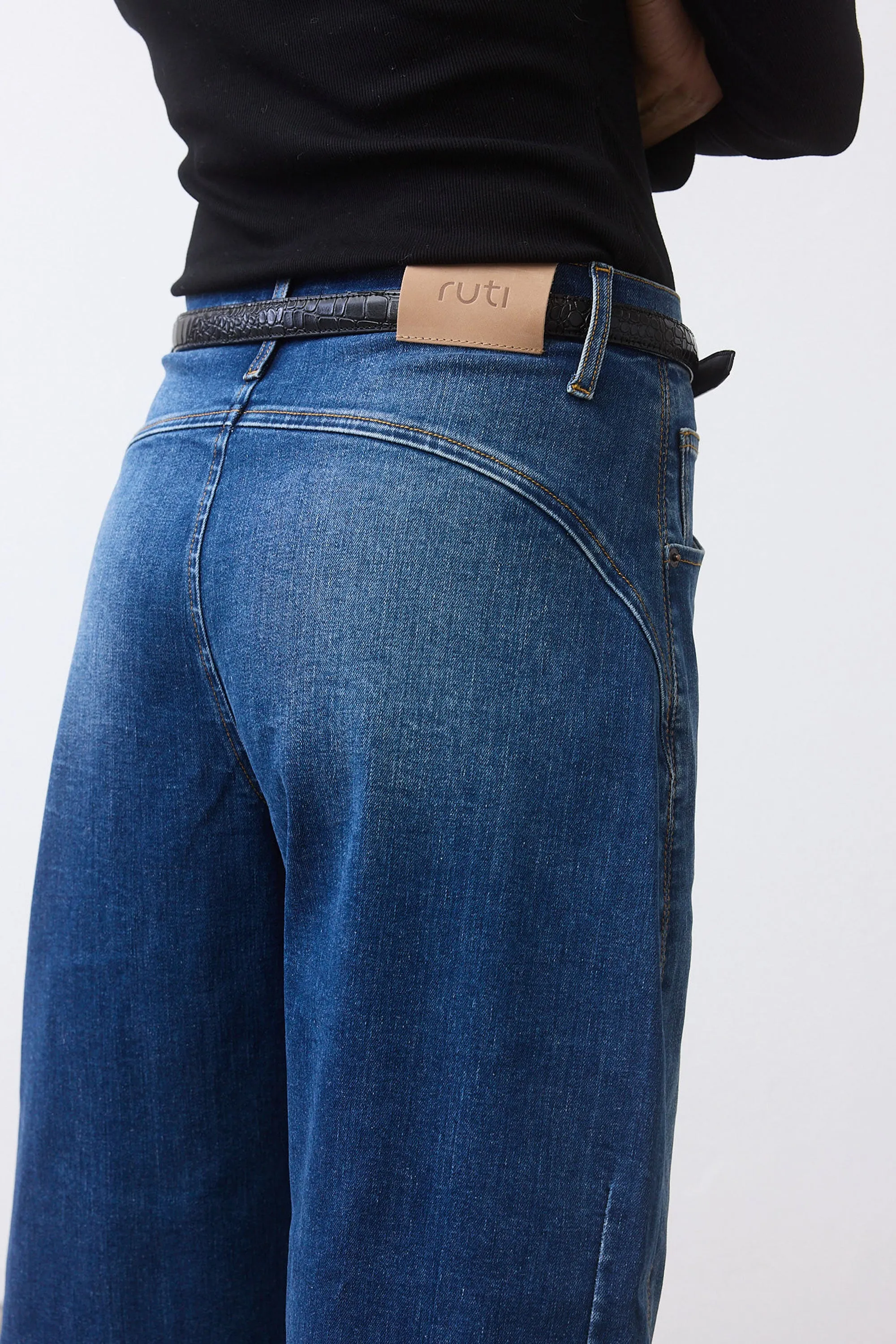 The Petite Denim Wide-ish Pants