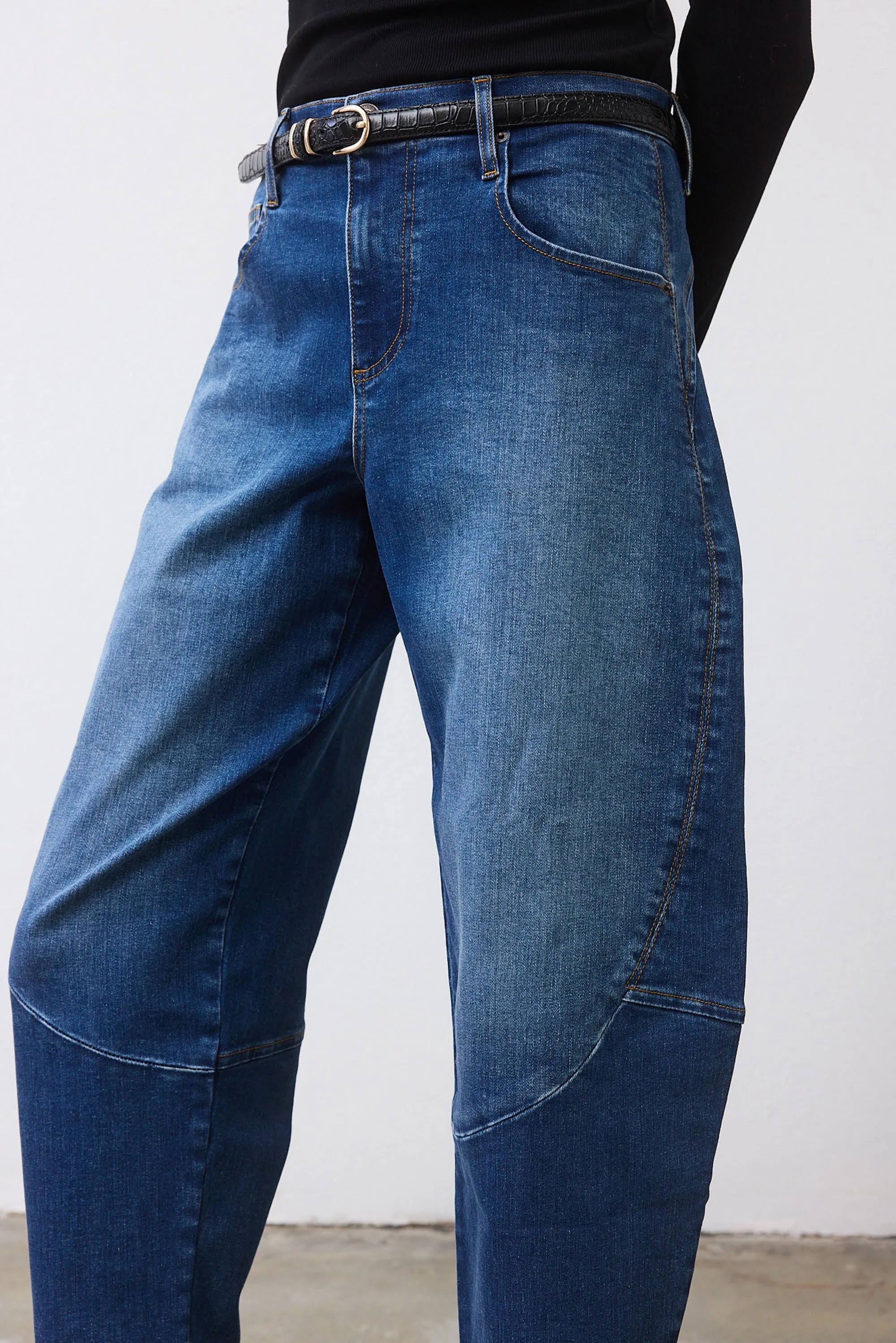 The Petite Denim Wide-ish Pants