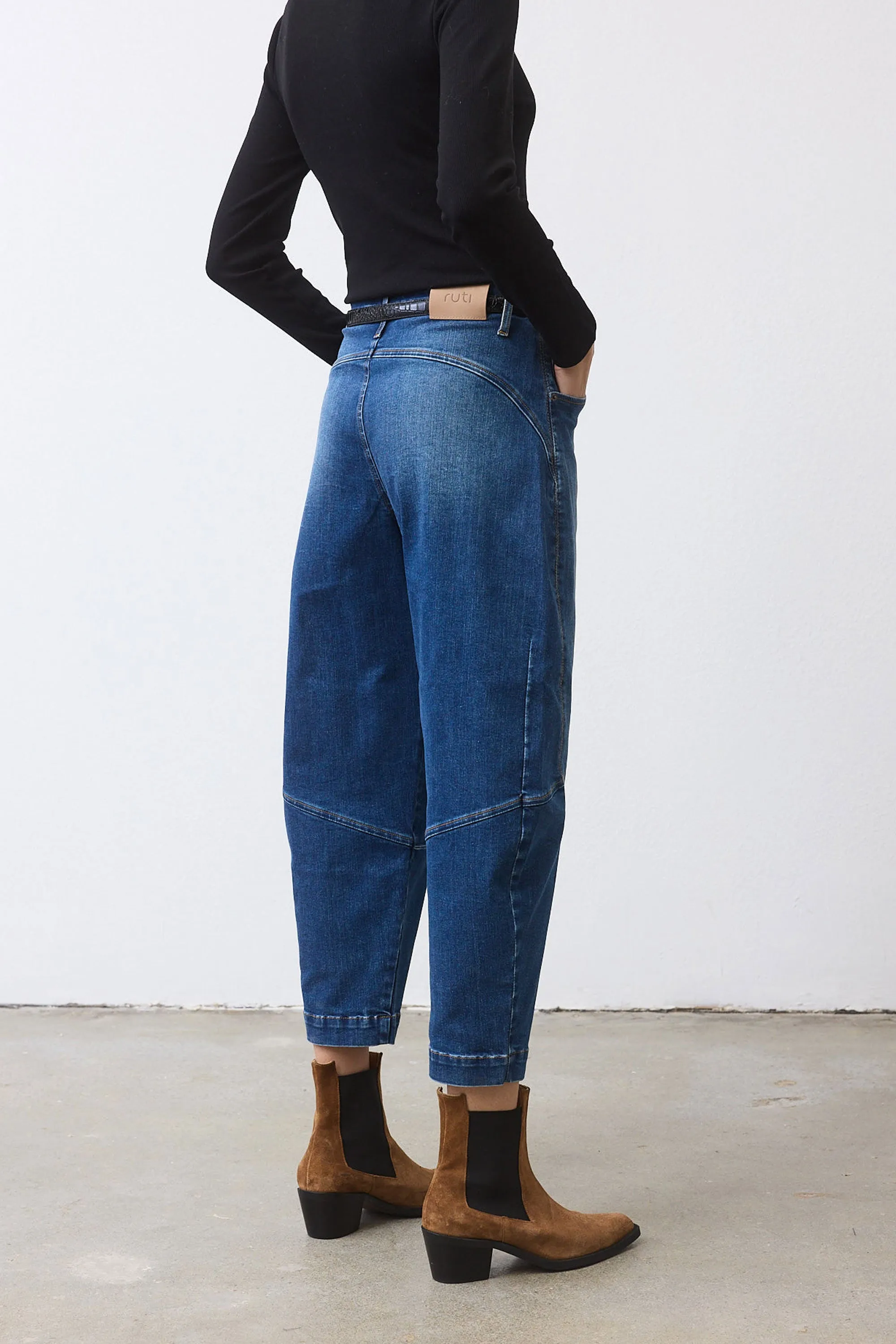 The Petite Denim Wide-ish Pants