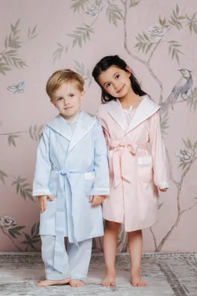 THEODORE - BOYS' LIGHT BLUE BATHROBE