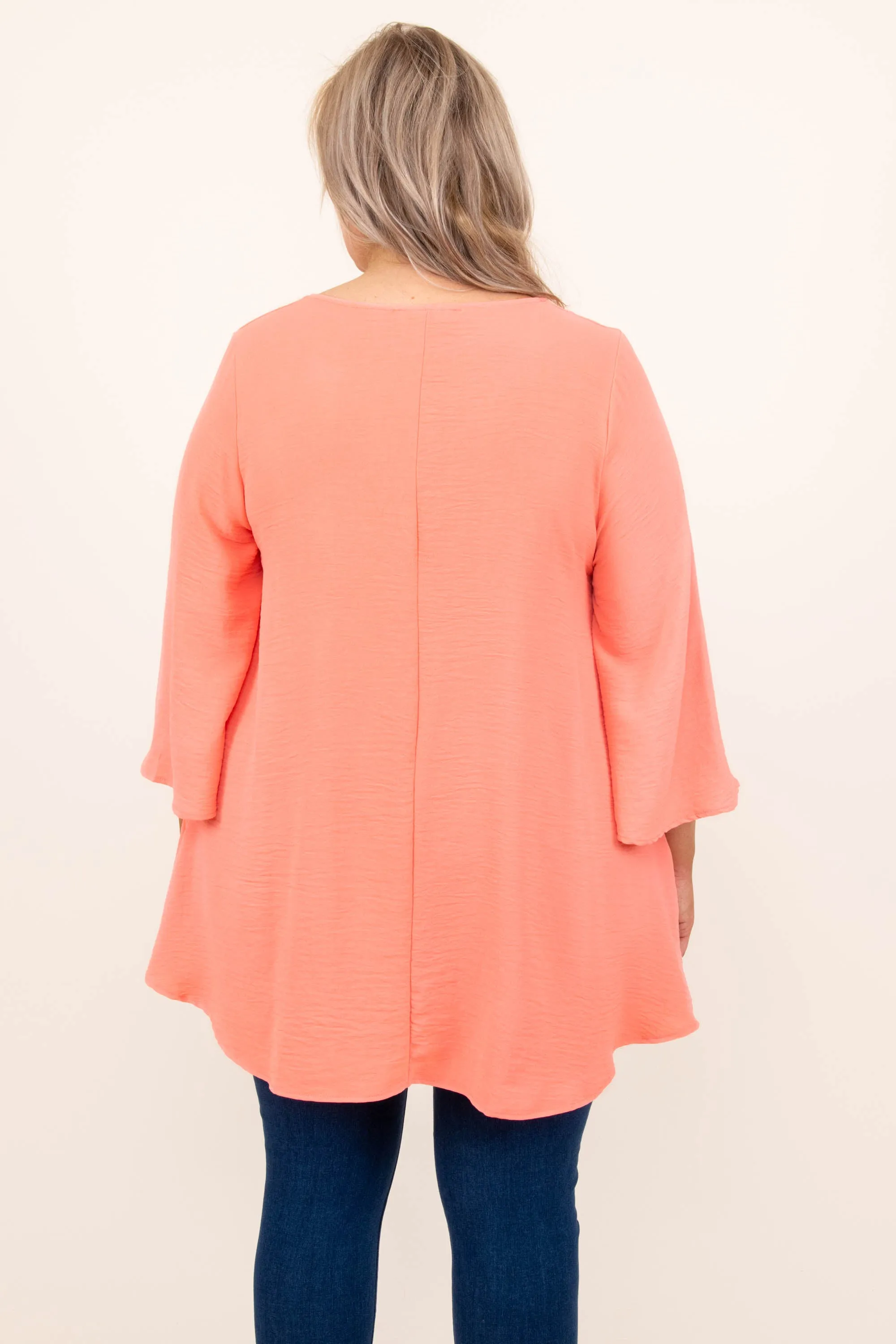 Treasured Moments Top, Coral