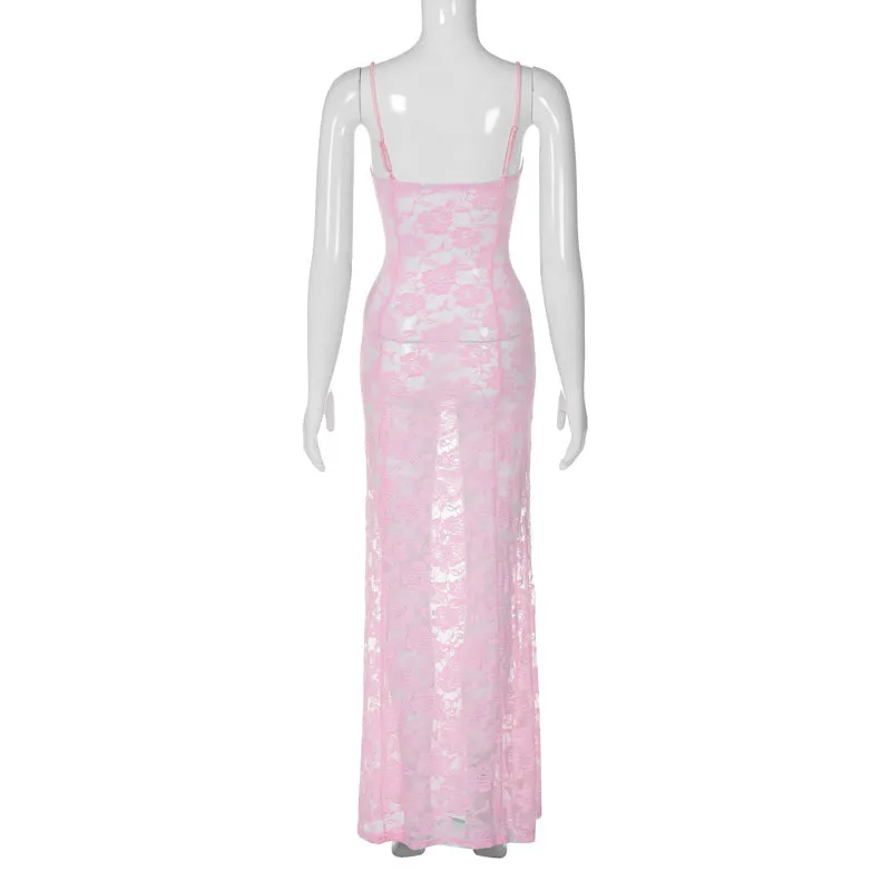 Vvsha Lilyth Lace Maxi Dress