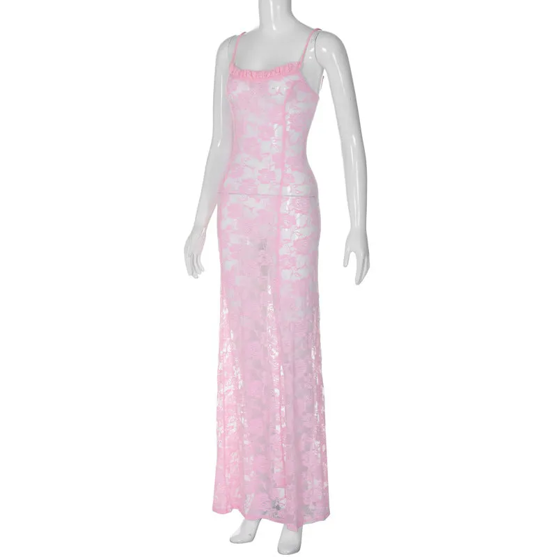 Vvsha Lilyth Lace Maxi Dress