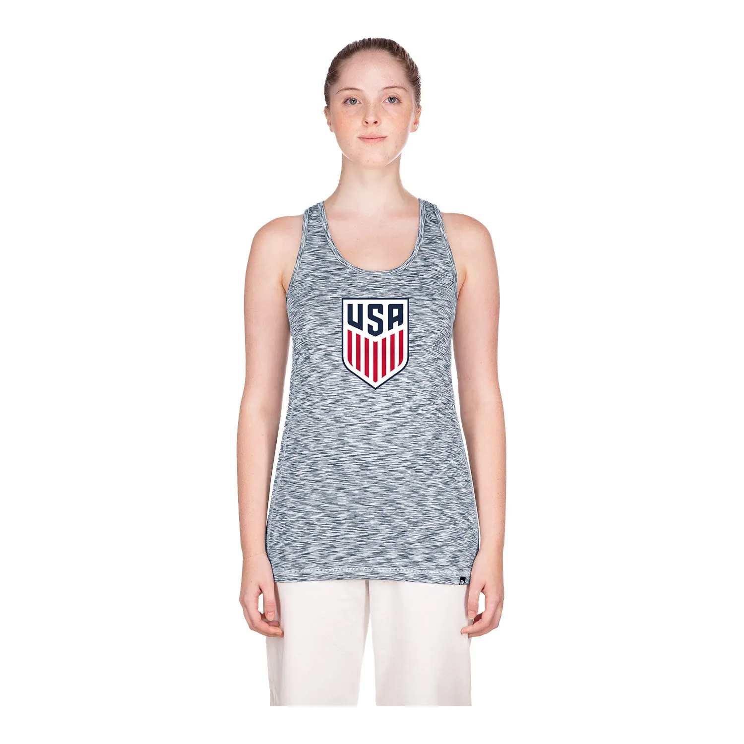 Women's New Era USMNT Navy Space Dye Tank Top