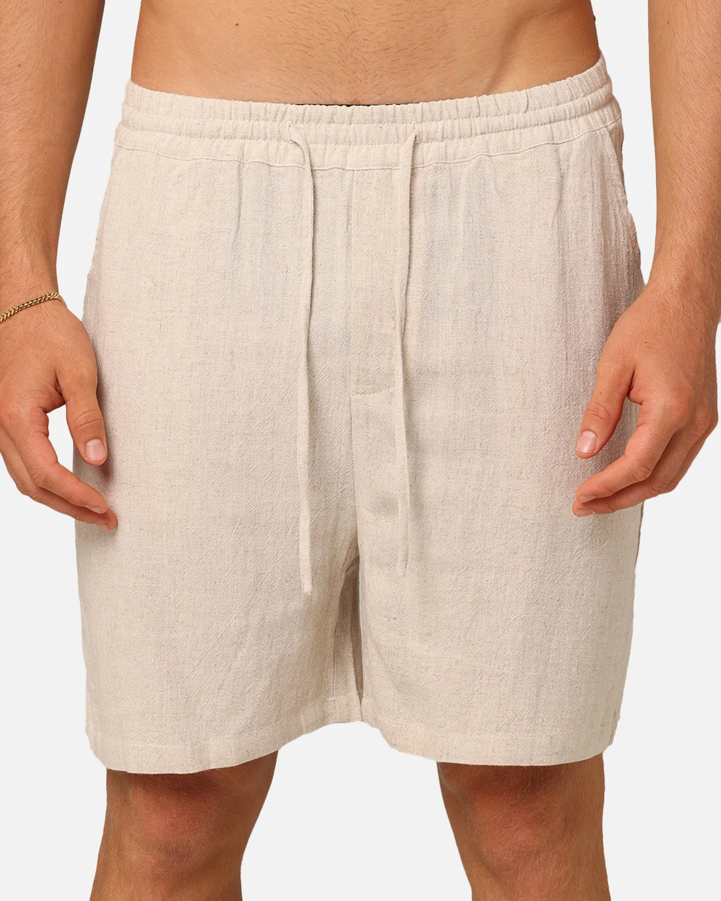 XXIII Ezrah Linen Shorts Oatmeal